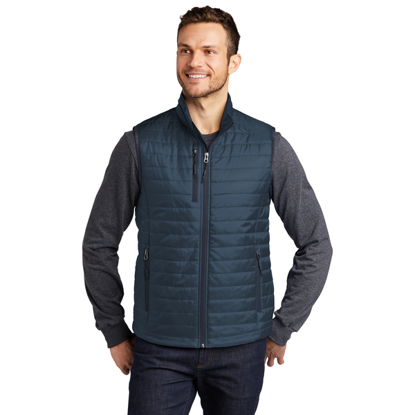 Port Authority® Packable Polyester Men's Puffy Vest