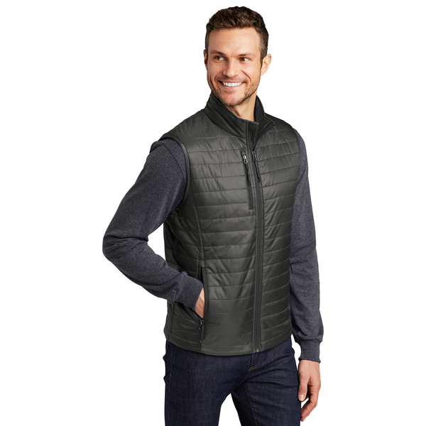 Port Authority® Packable Polyester Men's Puffy Vest