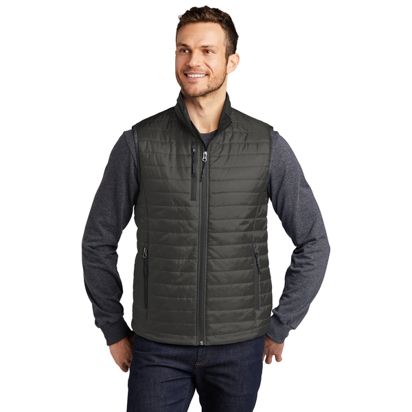 Port Authority® Packable Polyester Men's Puffy Vest
