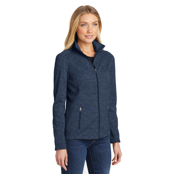 Port Authority® Digi Stripe Fleece Ladies' Jacket