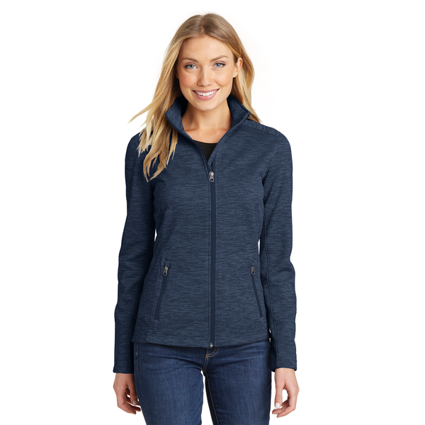 Port Authority® Digi Stripe Fleece Ladies' Jacket
