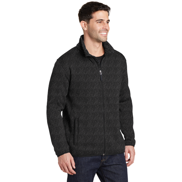 Port Authority® Sweater Fleece Men's Jacket