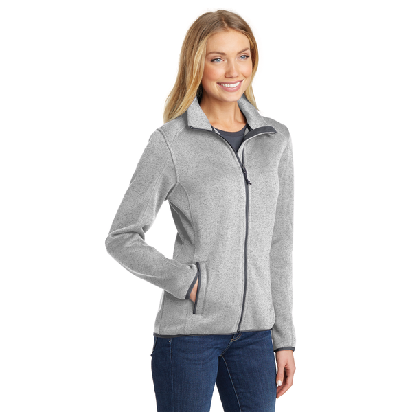 Port Authority® Sweater Fleece Ladies' Jacket