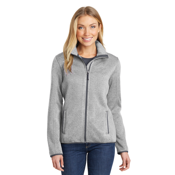 Port Authority® Sweater Fleece Ladies' Jacket