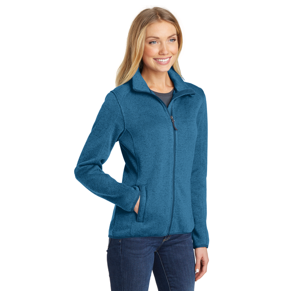 Port Authority® Sweater Fleece Ladies' Jacket