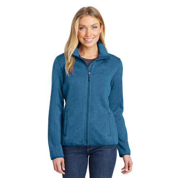 Port Authority® Sweater Fleece Ladies' Jacket