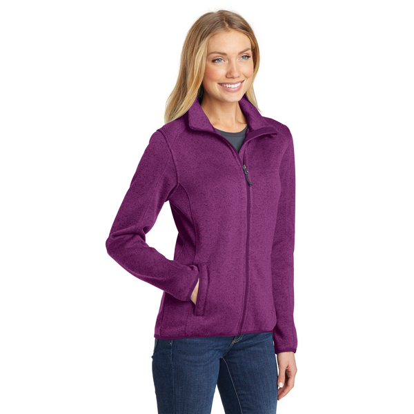 Port Authority® Sweater Fleece Ladies' Jacket