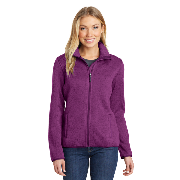 Port Authority® Sweater Fleece Ladies' Jacket