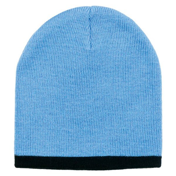 Two Color Acrylic Knit Beanie