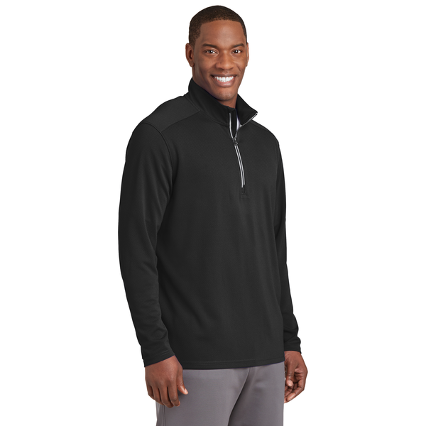 Sport-Tek® Sport-Wick® Textured Men's 1/4 Zip Pullover