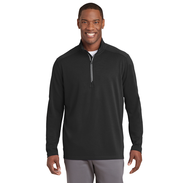 Sport-Tek® Sport-Wick® Textured Men's 1/4 Zip Pullover