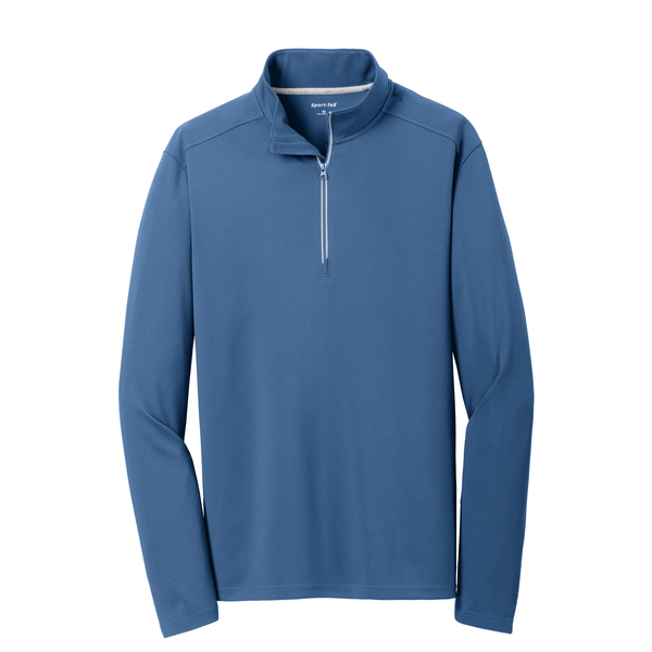 Sport-Tek® Sport-Wick® Textured Men's 1/4 Zip Pullover