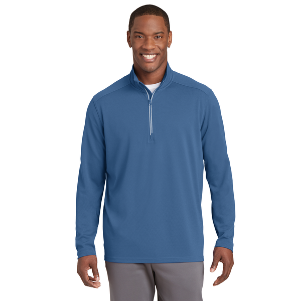 Sport-Tek® Sport-Wick® Textured Men's 1/4 Zip Pullover