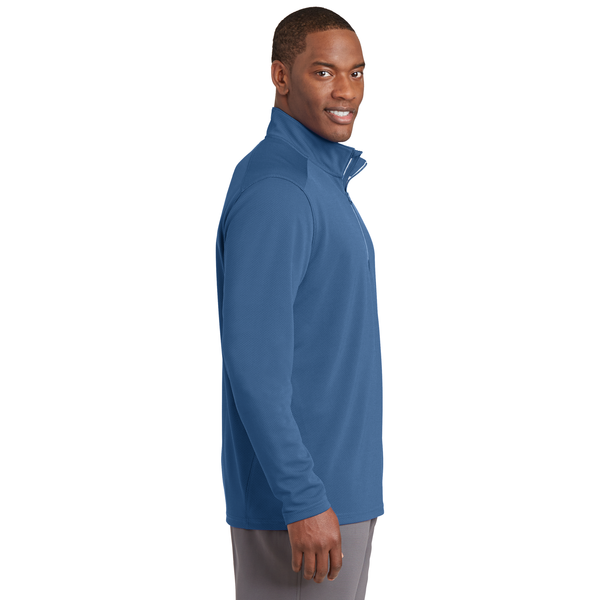Sport-Tek® Sport-Wick® Textured Men's 1/4 Zip Pullover