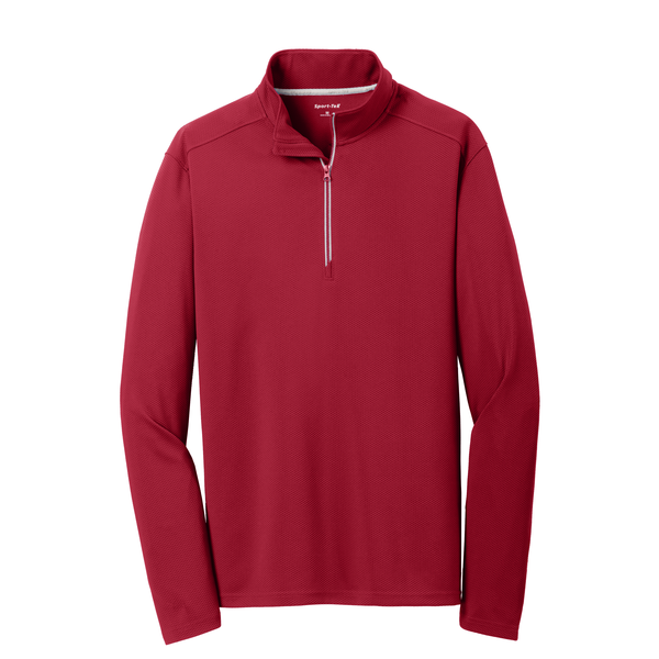 Sport-Tek® Sport-Wick® Textured Men's 1/4 Zip Pullover