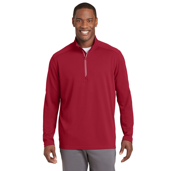 Sport-Tek® Sport-Wick® Textured Men's 1/4 Zip Pullover