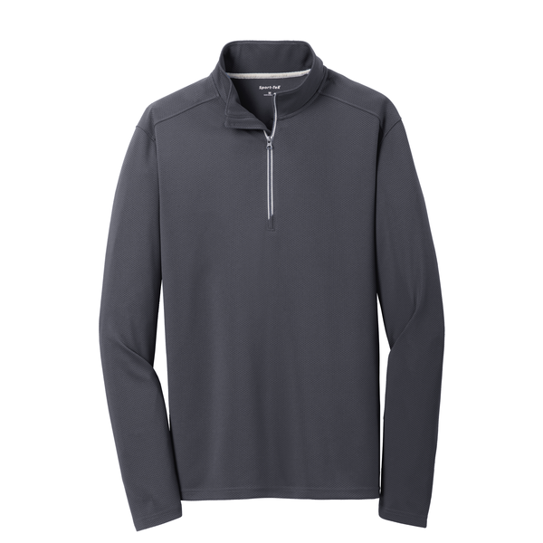 Sport-Tek® Sport-Wick® Textured Men's 1/4 Zip Pullover