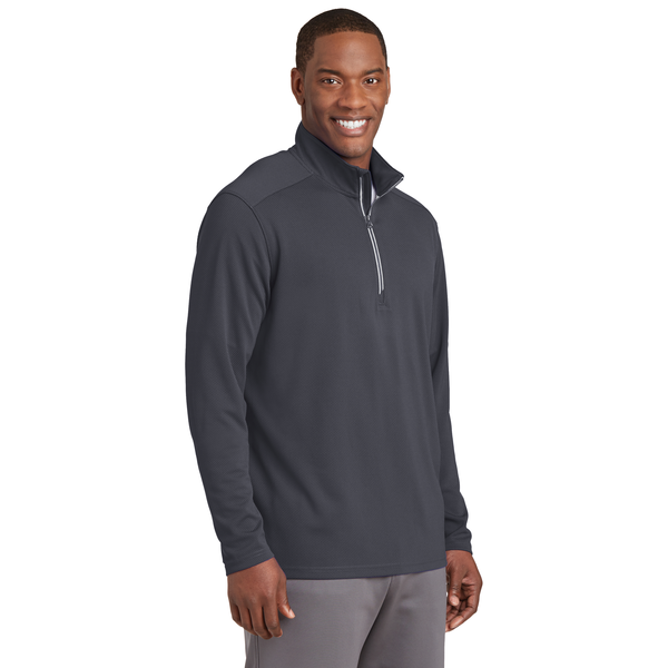 Sport-Tek® Sport-Wick® Textured Men's 1/4 Zip Pullover