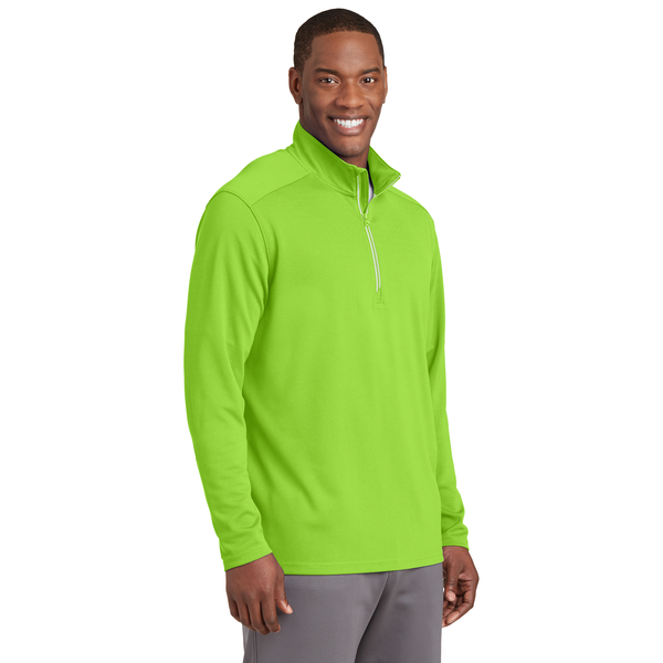 Sport-Tek® Sport-Wick® Textured Men's 1/4 Zip Pullover