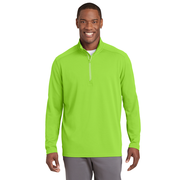 Sport-Tek® Sport-Wick® Textured Men's 1/4 Zip Pullover