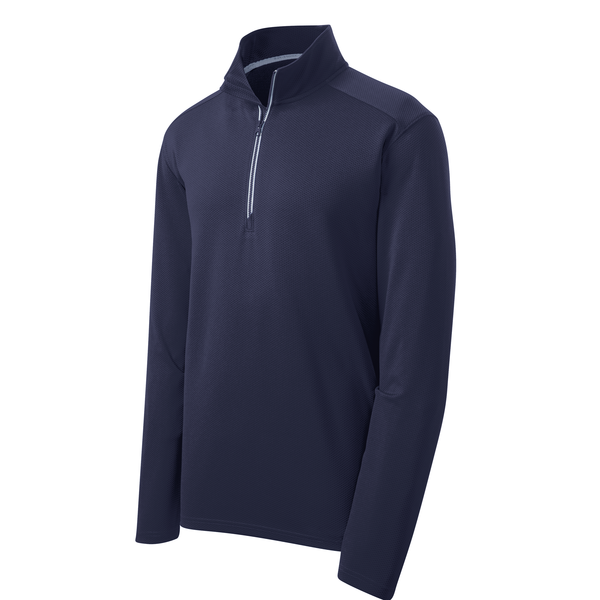 Sport-Tek® Sport-Wick® Textured Men's 1/4 Zip Pullover