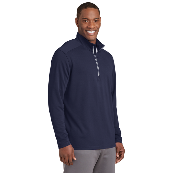 Sport-Tek® Sport-Wick® Textured Men's 1/4 Zip Pullover