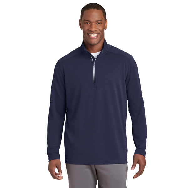 Sport-Tek® Sport-Wick® Textured Men's 1/4 Zip Pullover