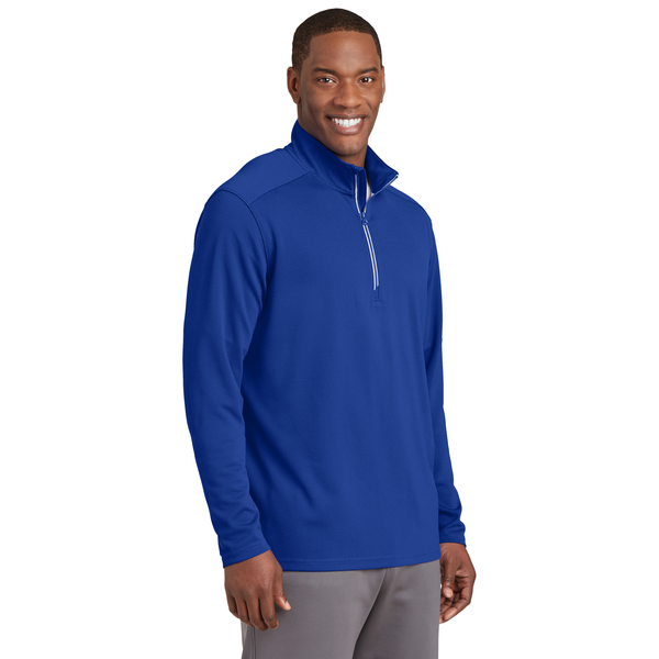 Sport-Tek® Sport-Wick® Textured Men's 1/4 Zip Pullover
