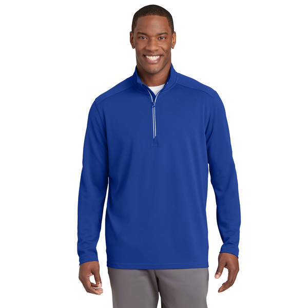 Sport-Tek® Sport-Wick® Textured Men's 1/4 Zip Pullover