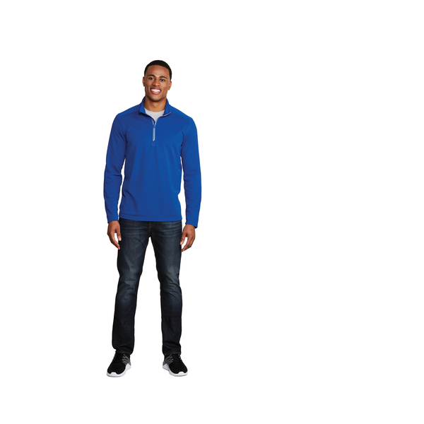 Sport-Tek® Sport-Wick® Textured Men's 1/4 Zip Pullover