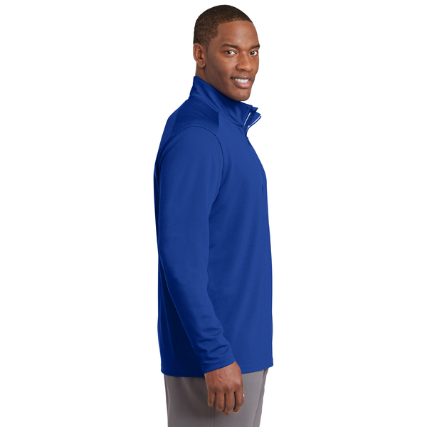 Sport-Tek® Sport-Wick® Textured Men's 1/4 Zip Pullover