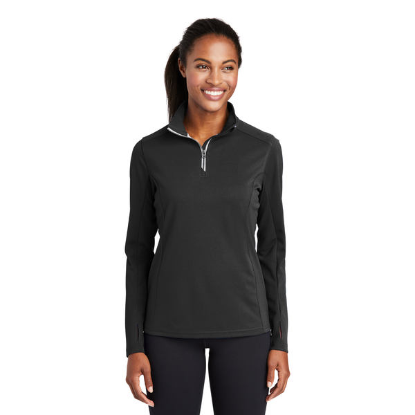 Sport-Tek® Sport-Wick® Textured Ladies' 1/4 Zip Pullover
