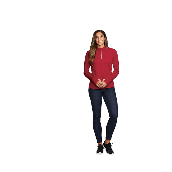 Sport-Tek® Sport-Wick® Textured Ladies' 1/4 Zip Pullover