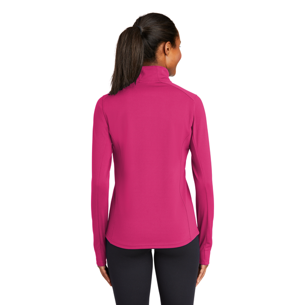 Sport-Tek® Sport-Wick® Textured Ladies' 1/4 Zip Pullover