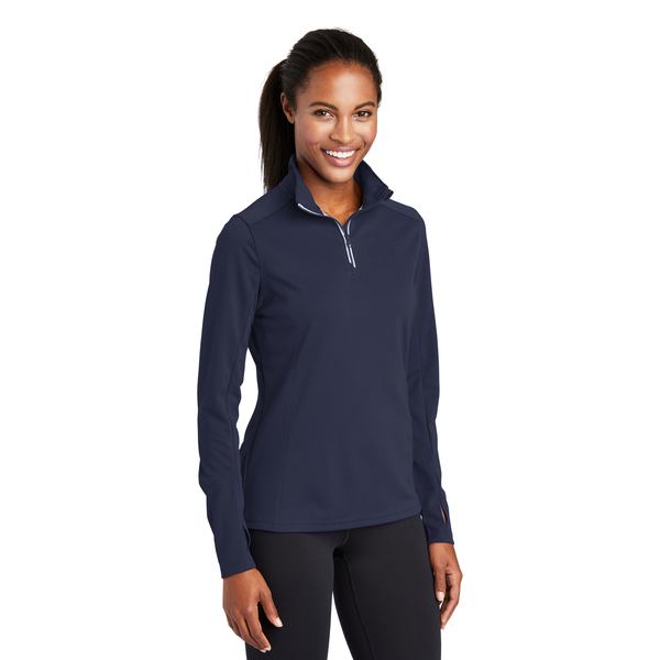 Sport-Tek® Sport-Wick® Textured Ladies' 1/4 Zip Pullover