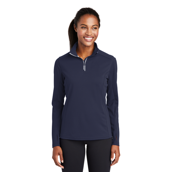 Sport-Tek® Sport-Wick® Textured Ladies' 1/4 Zip Pullover