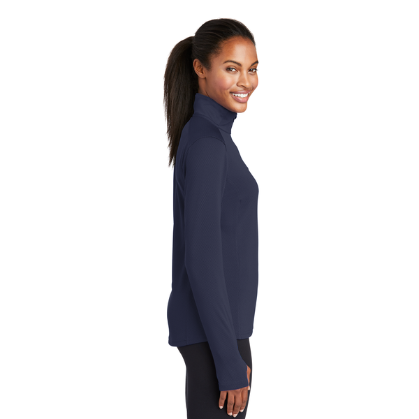 Sport-Tek® Sport-Wick® Textured Ladies' 1/4 Zip Pullover