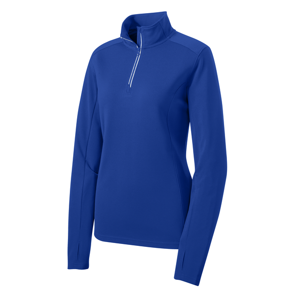 Sport-Tek® Sport-Wick® Textured Ladies' 1/4 Zip Pullover