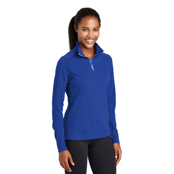 Sport-Tek® Sport-Wick® Textured Ladies' 1/4 Zip Pullover