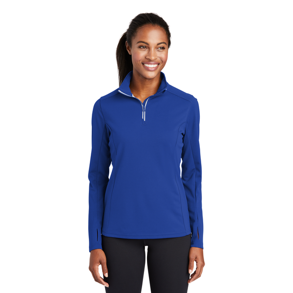 Sport-Tek® Sport-Wick® Textured Ladies' 1/4 Zip Pullover