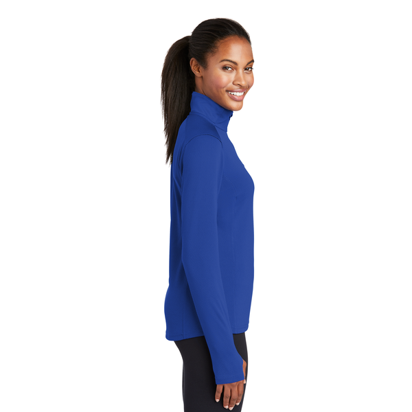Sport-Tek® Sport-Wick® Textured Ladies' 1/4 Zip Pullover
