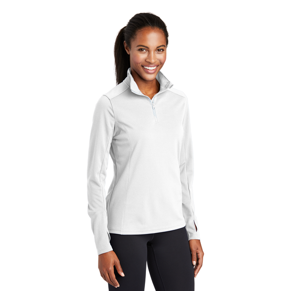 Sport-Tek® Sport-Wick® Textured Ladies' 1/4 Zip Pullover