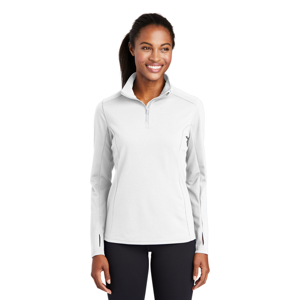 Sport-Tek® Sport-Wick® Textured Ladies' 1/4 Zip Pullover