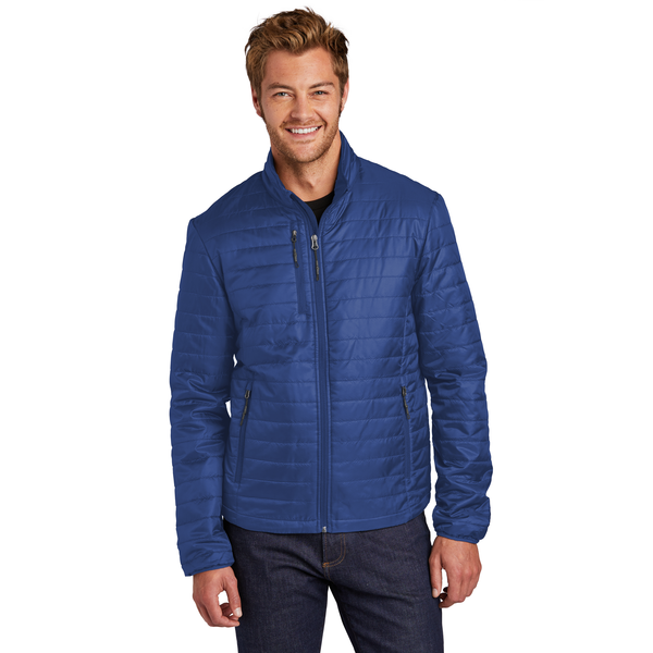 Port Authority® Packable Polyester Men's Puffy Jacket