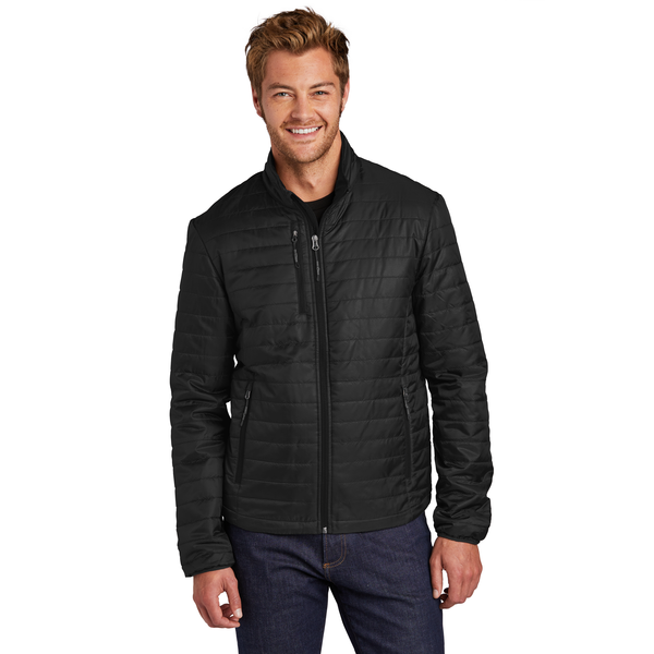 Port Authority® Packable Polyester Men's Puffy Jacket