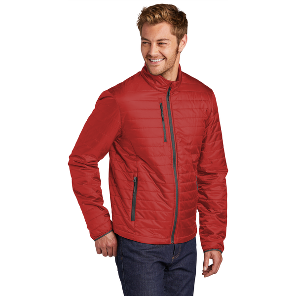 Port Authority® Packable Polyester Men's Puffy Jacket