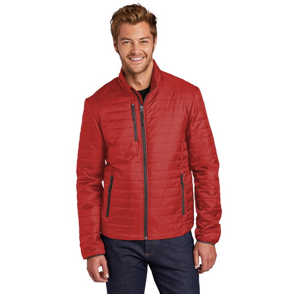 Port Authority® Packable Polyester Men's Puffy Jacket