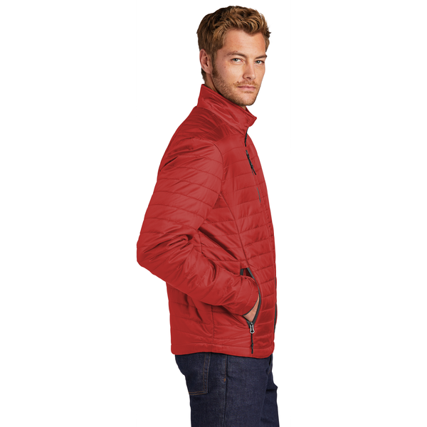 Port Authority® Packable Polyester Men's Puffy Jacket