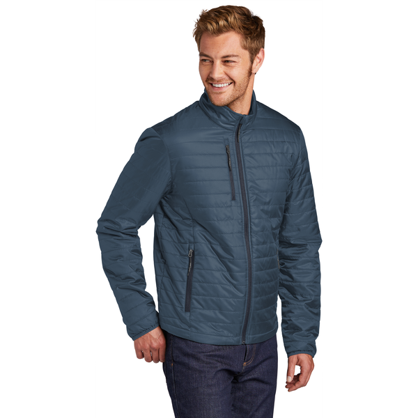Port Authority® Packable Polyester Men's Puffy Jacket