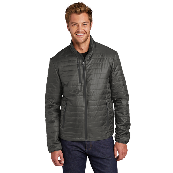 Port Authority® Packable Polyester Men's Puffy Jacket
